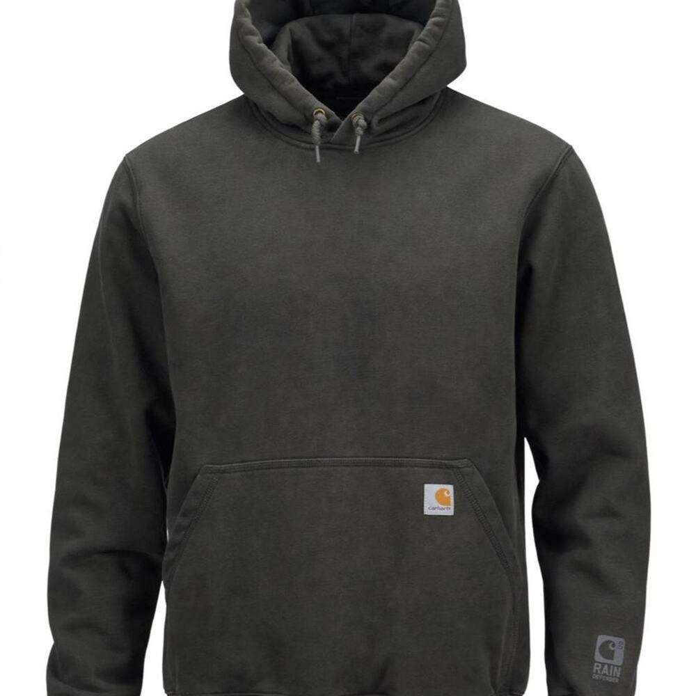 Carhartt Rain Defender Hoodie Mens M Peat Gray Heavyweight 100615  Original Fit